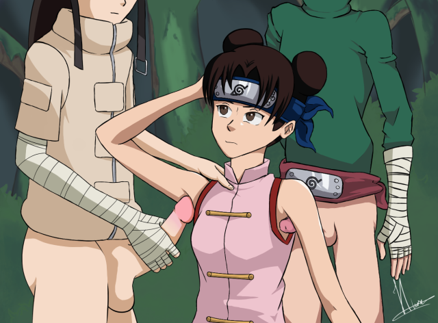 hyuuga neji,rock lee,tenten