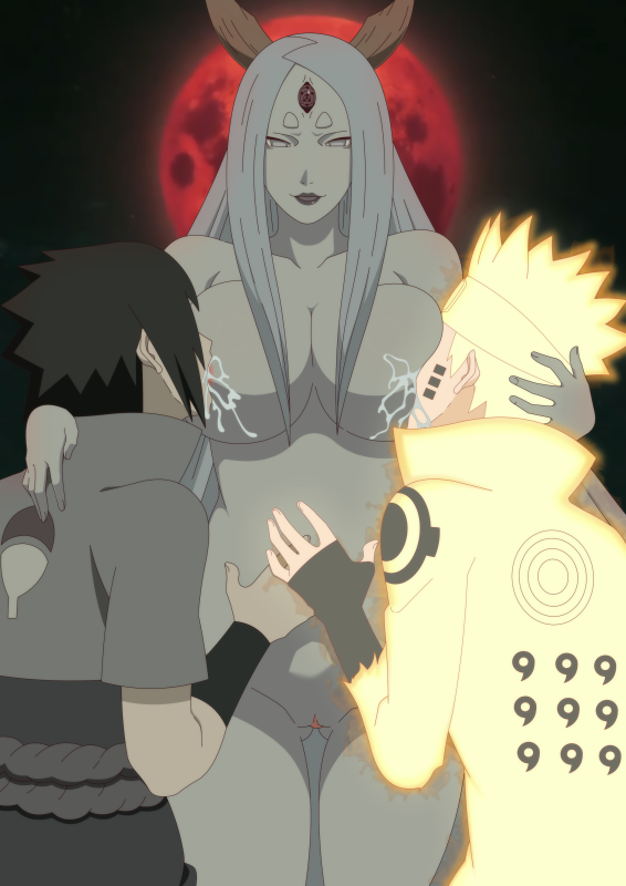 otsutsuki kaguya,sasuke uchiha,uzumaki naruto