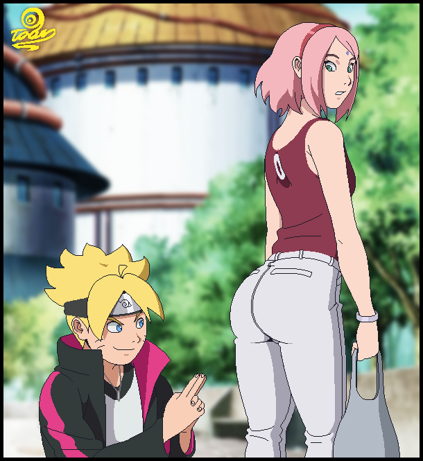 sakura haruno,uzumaki boruto