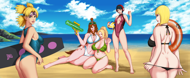 kurotsuchi,mei terumi,samui,temari,tsunade