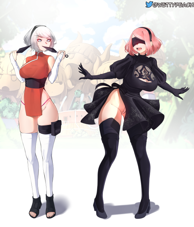 kanna kamui,sakura haruno,yorha 2b