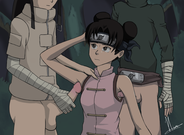 hyuuga neji,rock lee,tenten