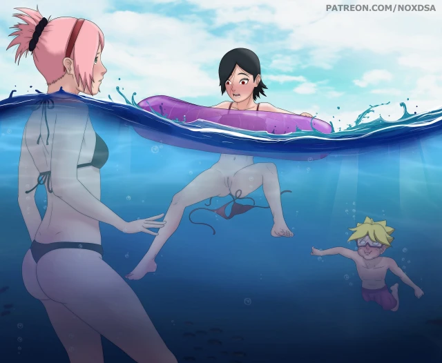 sakura haruno,sarada uchiha,uzumaki boruto