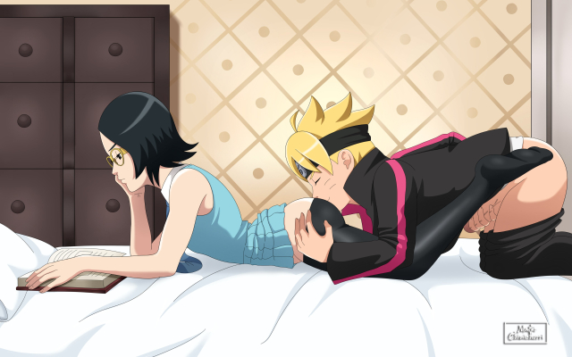 sarada uchiha,uzumaki boruto