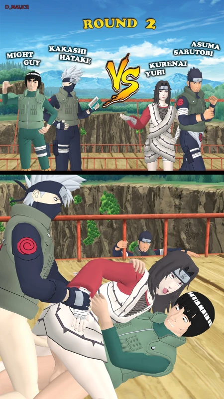 hatake kakashi,kurenai yuhi,might guy,sarutobi asuma