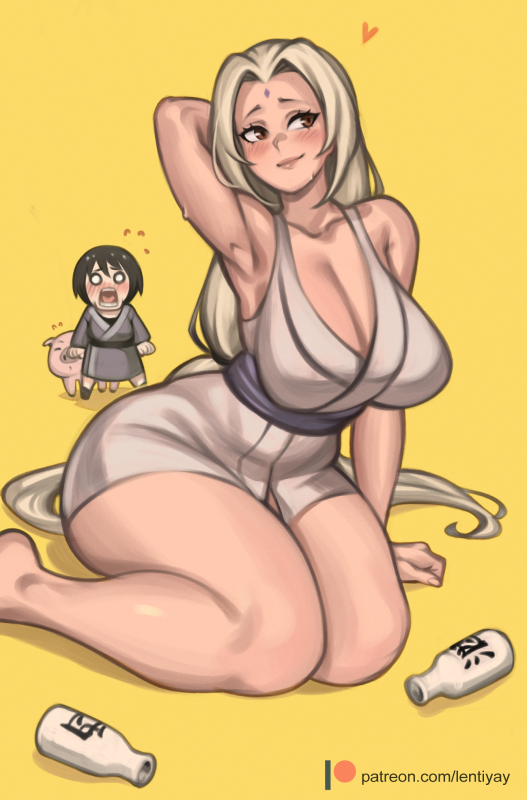 shizune,tonton,tsunade