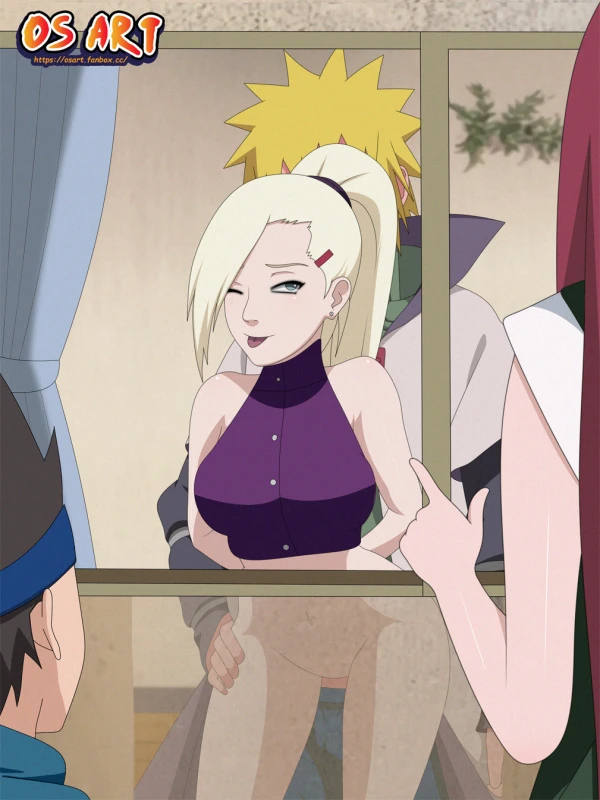 ino yamanaka,namikaze minato,sarutobi konohamaru,uzumaki kushina