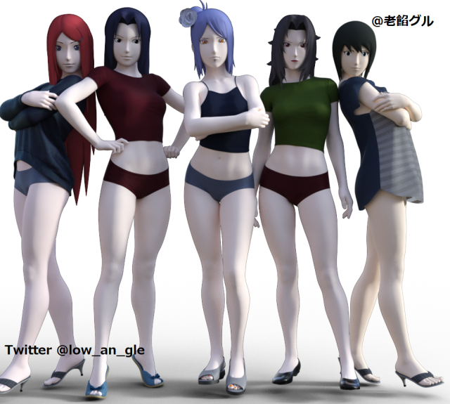 konan,kurenai yuhi,shizune,uchiha mikoto,uzumaki kushina